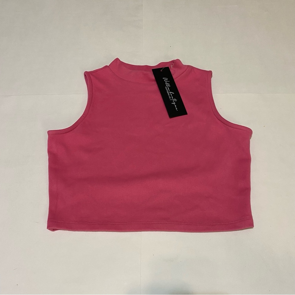 ❤️Willow Boutique Pink Sleeveless Crop Top